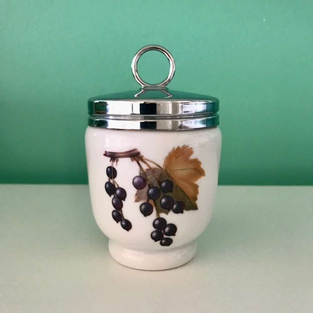 Vintage Royal Worcester Large Porcelain Egg Coddle